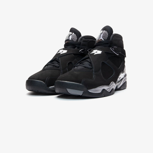 Air Jordan 8 Retro Chrome – Black & Metallic Silver