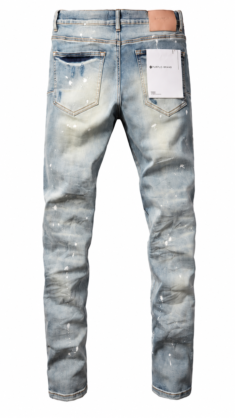 Purple Brand Light Wash Distressed Jeans – Paint Splatter