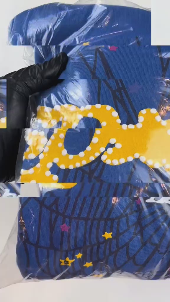 Sp5der Tc Blue Hoodie